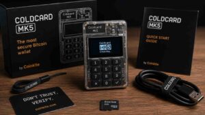 Coldcard Mk5 im Detail: die aktuelle kleine Bitcoin-Wallet mit zwei Sicherheitschips