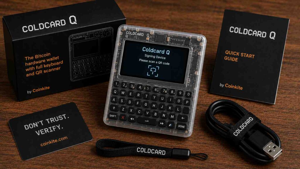 Coldcard Q: die Bitcoin-Hardware-Wallet mit vollständiger Tastatur und QR-Scanner