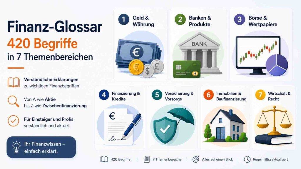 Finanz-Glossar 420 Begriffe in 7 Themenbereichen