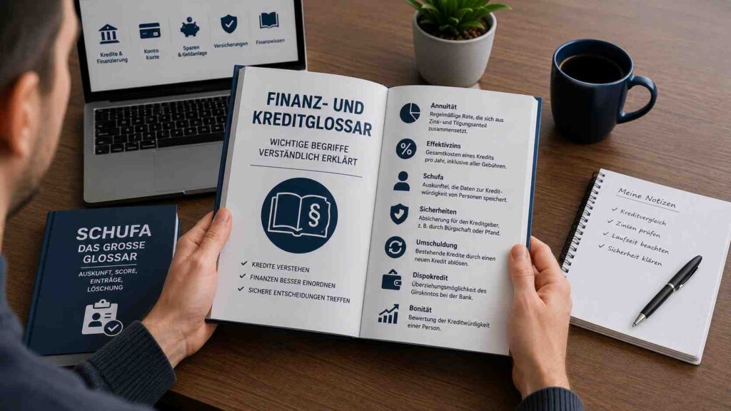 Finanz- und Kreditglossar: wichtige Begriffe verständlich erklärt