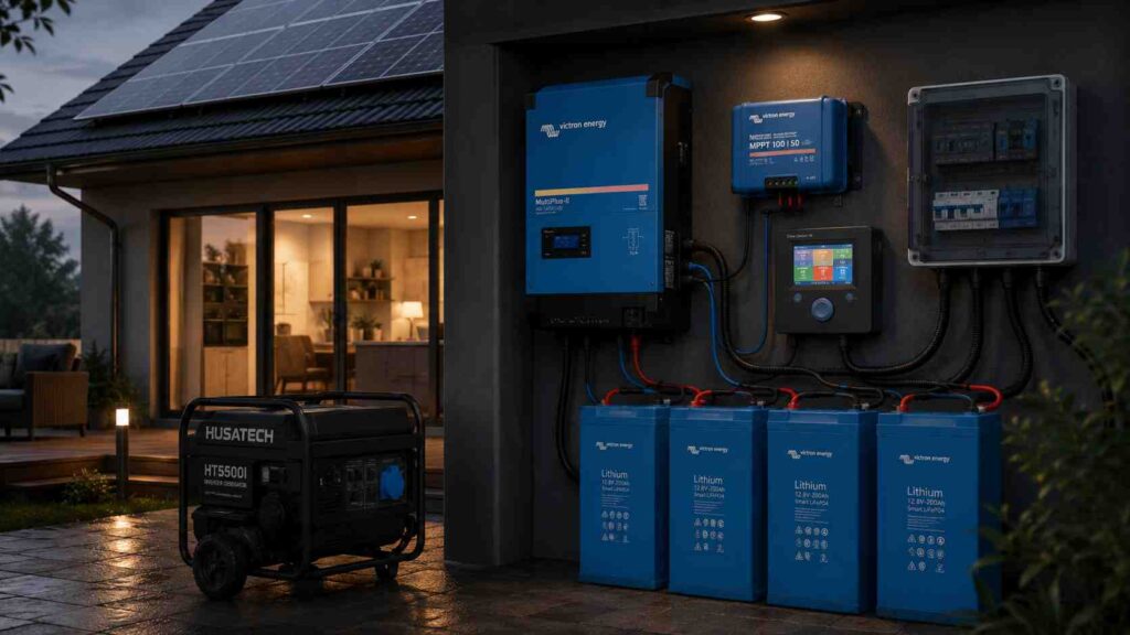 HUSATECH: Notstrom, Ersatzstrom und echte Autarkie mit Victron – unabhängig vom Stromnetz