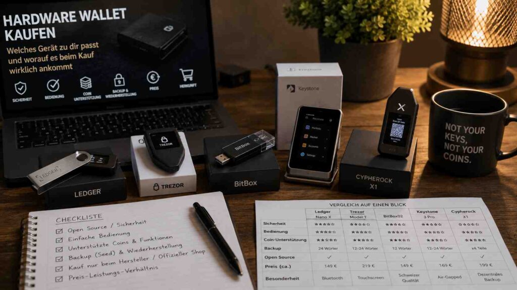 Hardware-Wallet kaufen: welches Gerät zu dir passt und worauf es beim Kauf wirklich ankommt