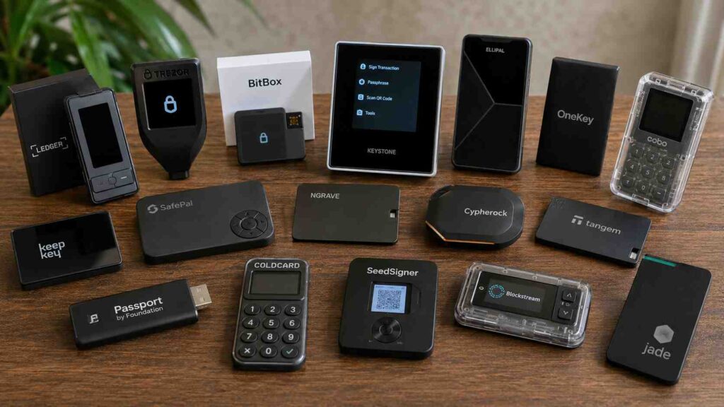 Hardware-Wallets unserer Partner im Überblick: 24 Geräte und Varianten im Vergleich
