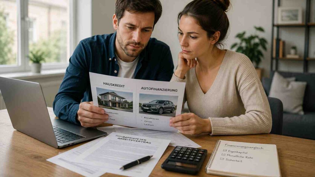 Hauskredit und Autofinanzierung mit befristetem Arbeitsvertrag