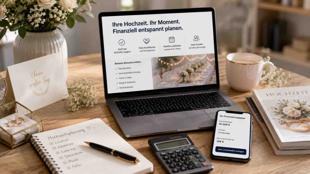 Hochzeitskredit mit auxmoney: die Hochzeit finanzieren – auch bei Schufa
