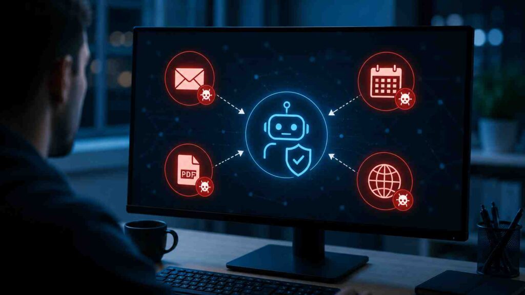 KI-Agenten absichern: Vier beobachtete Angriffswege über E-Mail, PDF, Kalendereinladung und Webseite