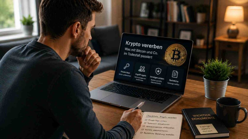 Krypto vererben: was mit Bitcoin und Co. im Todesfall passiert