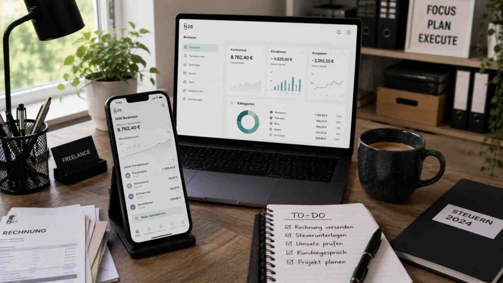 N26 Geschäftskonto für Selbstständige und Freelancer: das mobile Business-Konto im Überblick