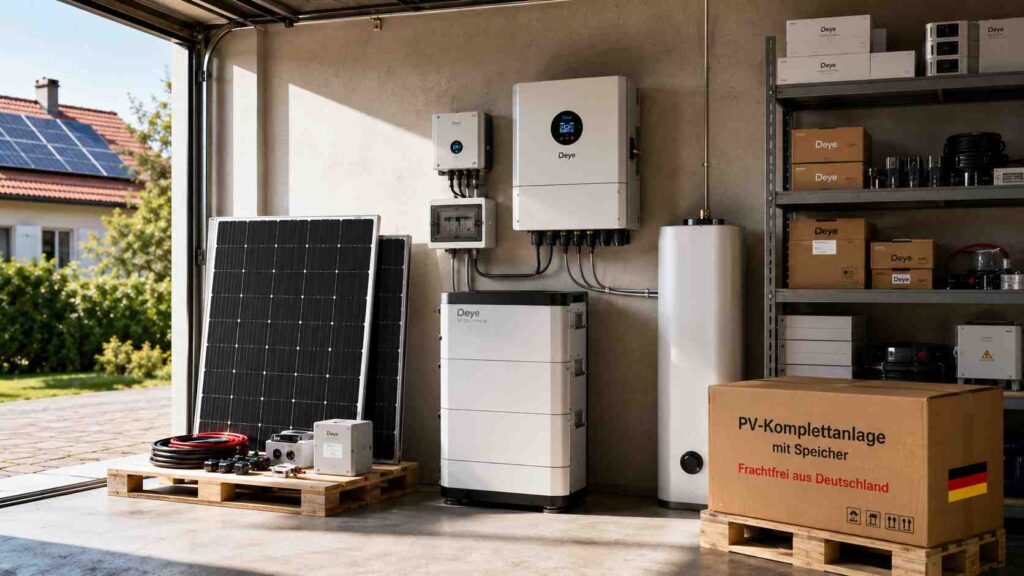 PV-Komplettanlage mit Speicher – frachtfrei aus Deutschland