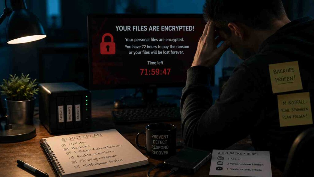 Ransomware-Schutz Wie du dich wirklich absicherst – und warum du dich nicht auf Rettung verlassen solltest