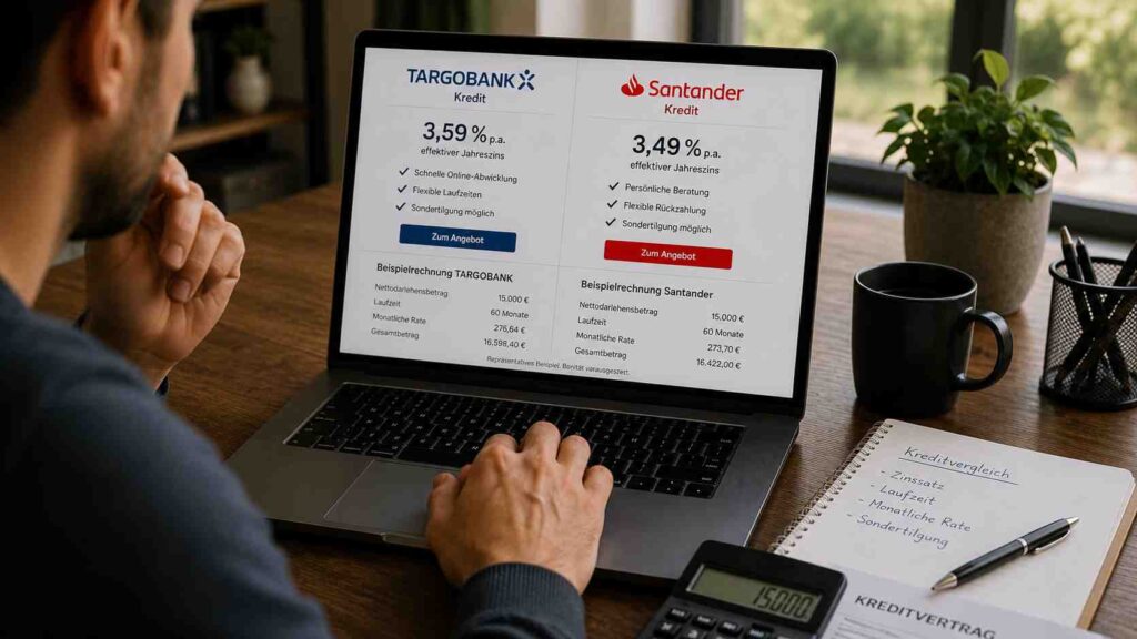 Targobank Kredit: Erfahrungen, Zinsen, Kalkulator – und Santander oder Targobank