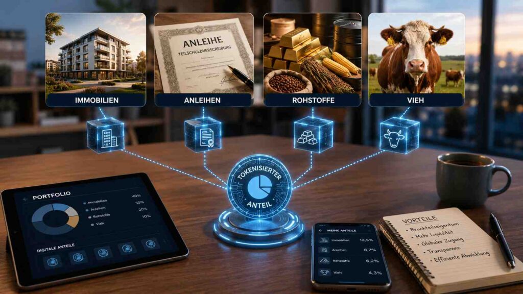 Tokenisierung von Vermögenswerten: wie aus Immobilien, Anleihen und sogar Kühen digitale Anteile werden