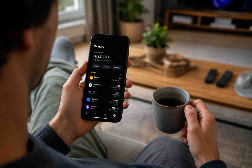 Trade Republic Crypto: echte Coins kaufen, senden und selbst verwahren