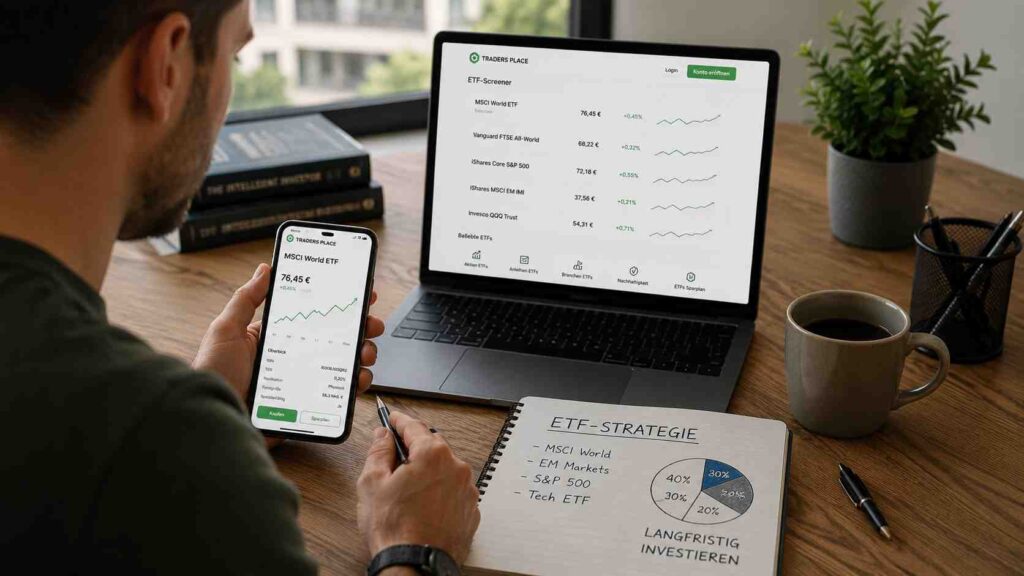 Traders Place ETF 2026: ETFs handeln und besparen – Auswahl, Kosten und Handelsplätze