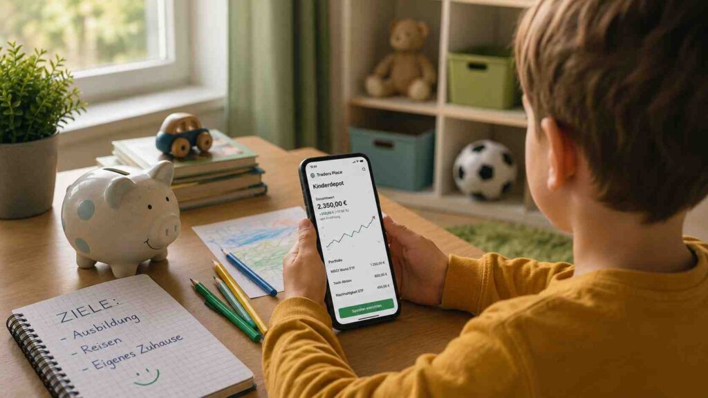 Traders Place Kinderdepot 2026: kostenlos fürs Kind sparen – Junior-Depot mit Steuervorteil