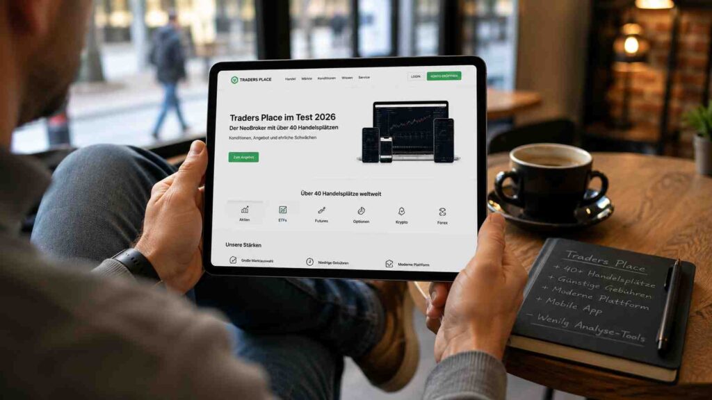 Traders Place im Test 2026: der Neobroker mit über 40 Handelsplätzen – Konditionen, Angebot und ehrliche Schwächen