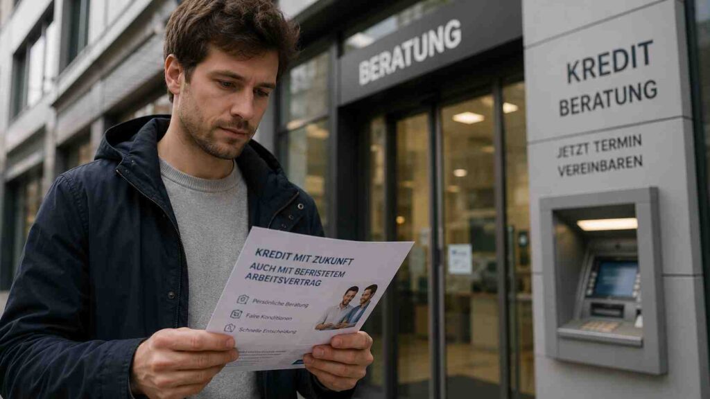 Welche Bank gibt Kredit trotz befristetem Arbeitsvertrag?