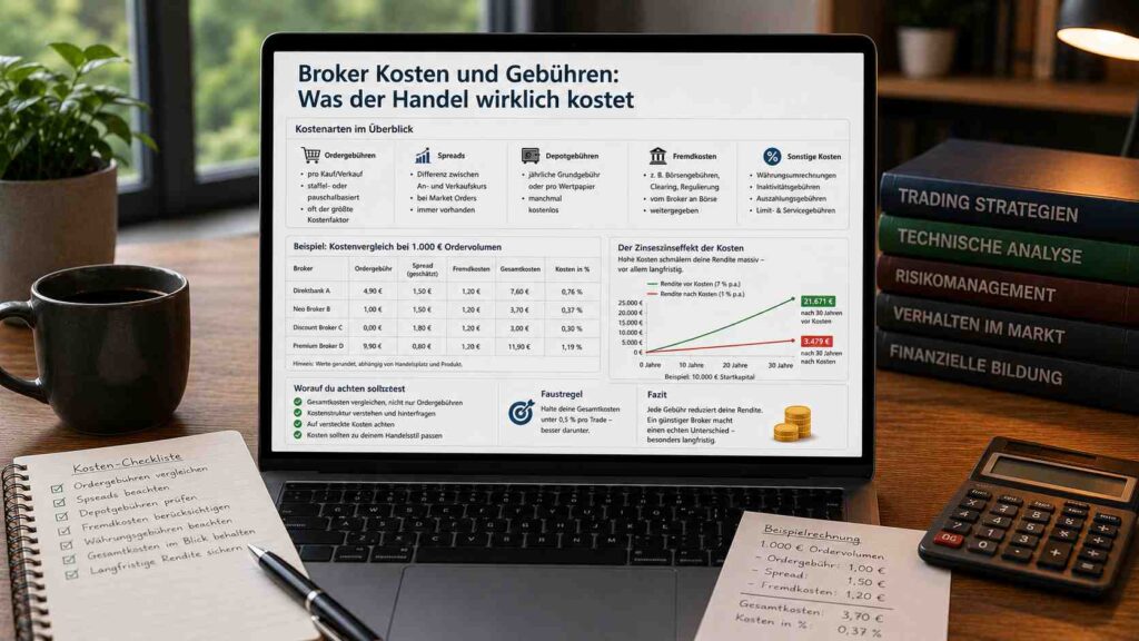 Broker Kosten und Gebühren was der Handel wirklich kostet