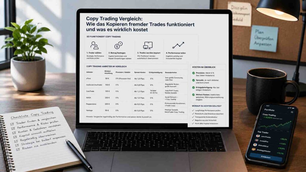 Copy Trading Vergleich wie das Kopieren fremder Trades funktioniert und was es wirklich kostet