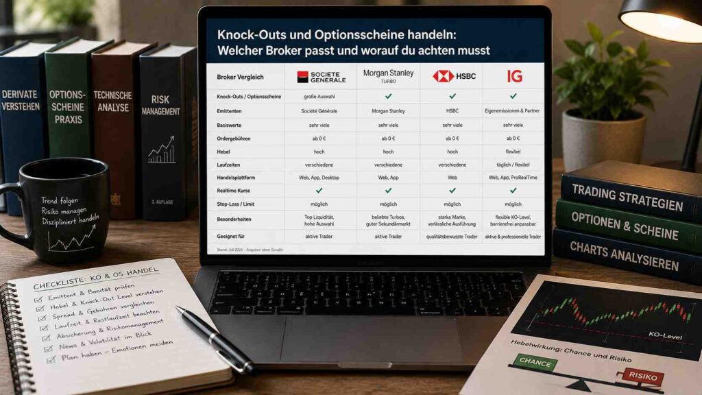 Knock-outs und Optionsscheine handeln welcher Broker passt und worauf du achten musst