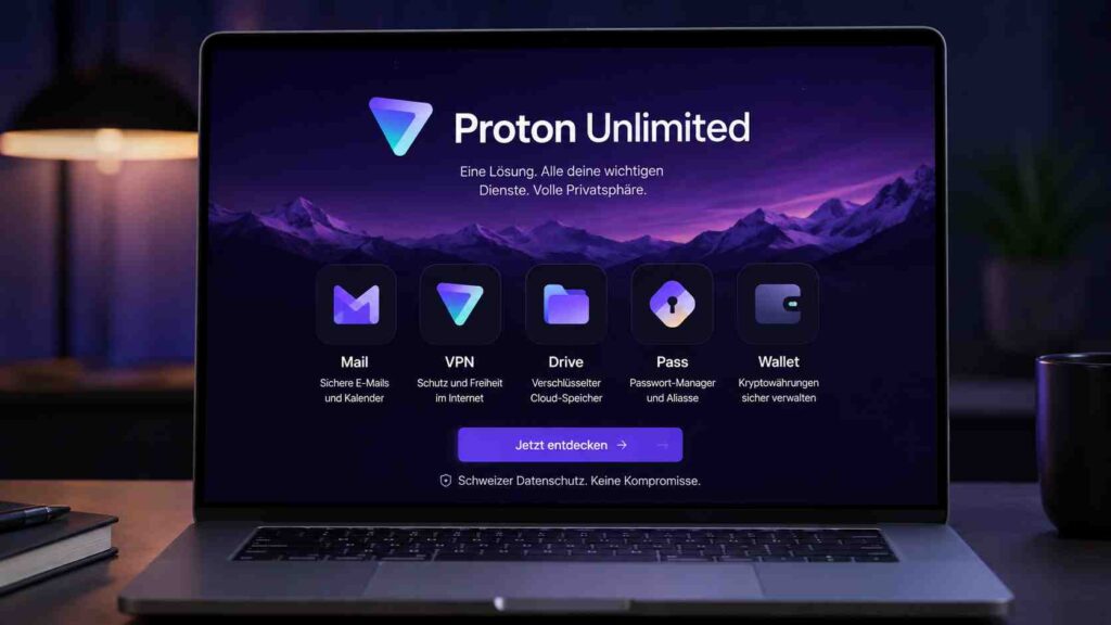Proton Unlimited im Überblick: Mail, VPN, Drive, Pass und mehr