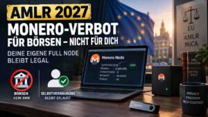 AMLR 2027: Monero-Verbot für Börsen, nicht für dich – deine eigene Full Node bleibt legal