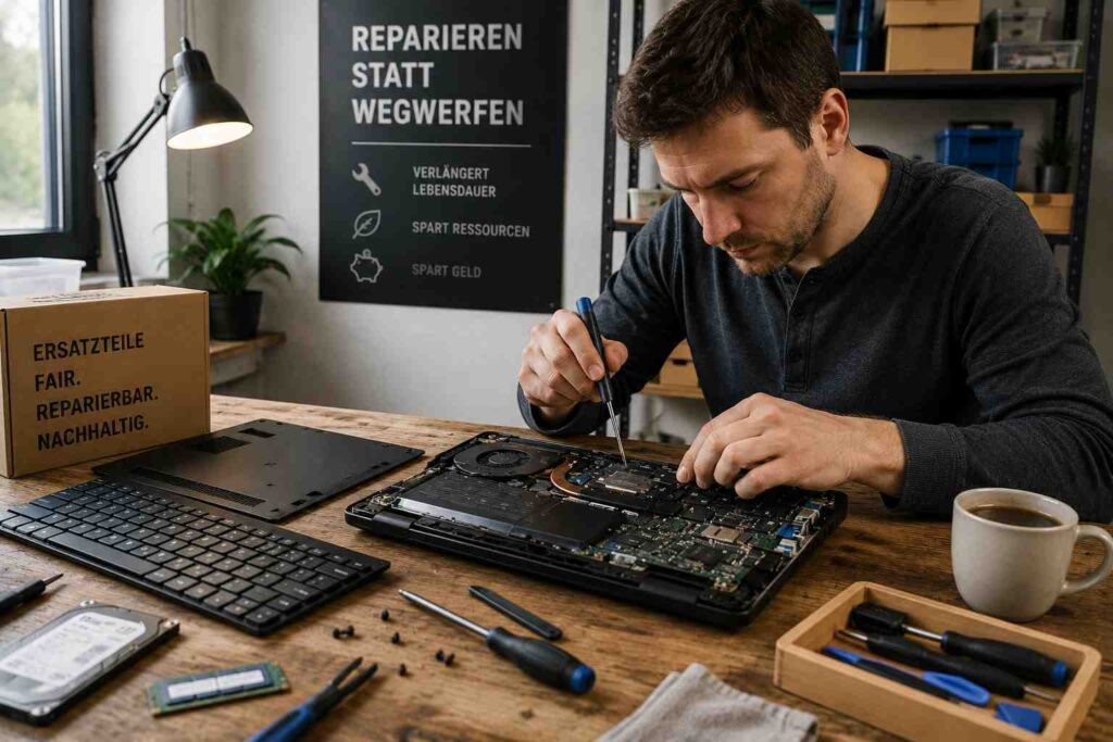 Laptop Ersatzteile reparieren statt ersetzen