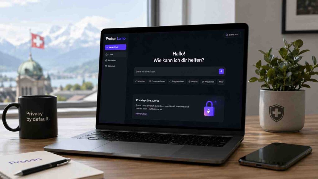 Proton Lumo im Überblick: KI-Assistent aus der Schweiz mit No-Logs und Zero-Access-Verlauf