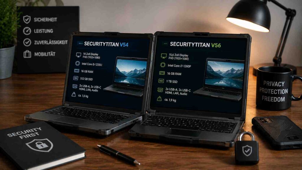 SecurityTitan V54 und V56 kaufen: Unterschiede und Sicherheitskonzept