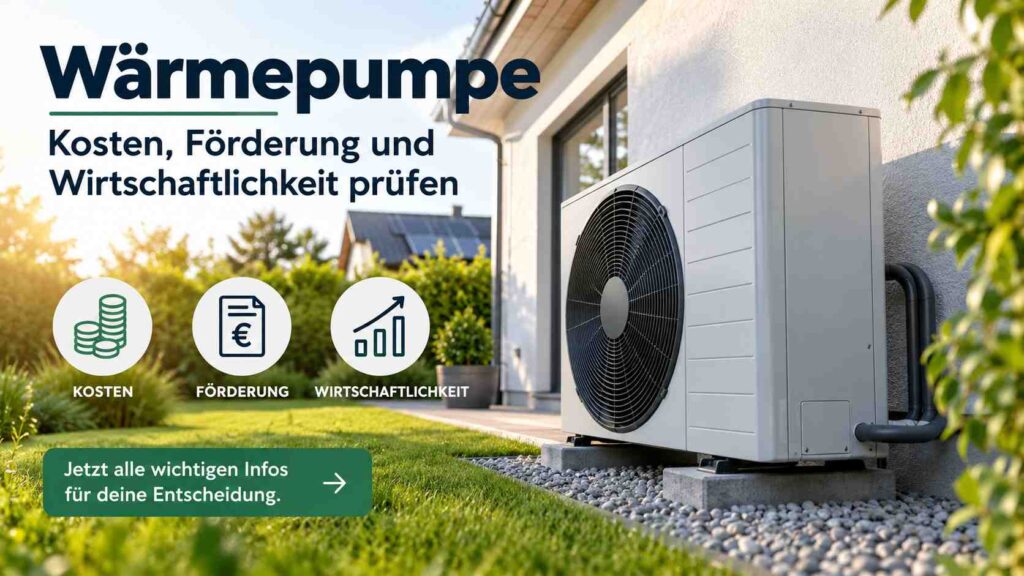 Wärmepumpe: Kosten, Förderung und Wirtschaftlichkeit prüfen