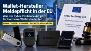 Wallet-Hersteller Meldepflicht in der EU: Was der Cyber Resilience Act jetzt für Hardware-Wallets bedeutet