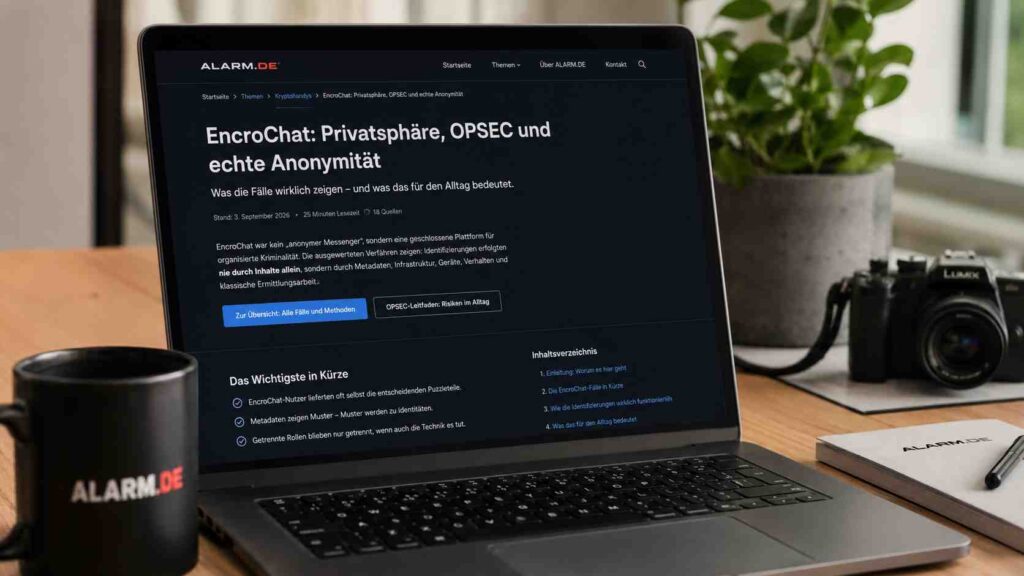 Was der EncroChat-Hack über deine Privatsphäre verrät: die Fehler, die Anonymität zerstören
