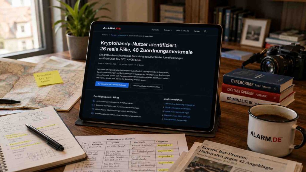 Wie Kryptohandy-Nutzer identifiziert wurden: dokumentierte Fälle aus EncroChat, Sky ECC, ANOM, Exclu und MATRIX